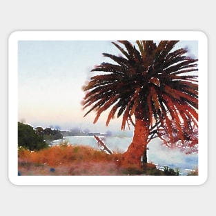 Sunset by the Beach Sticker